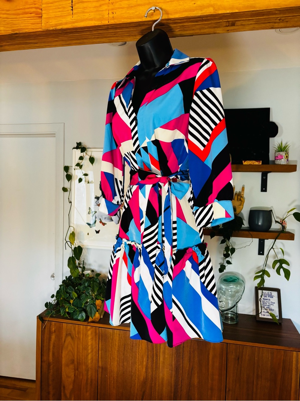 Karl Lagerfeld Paris Abstract Geometric Dress – Size 4